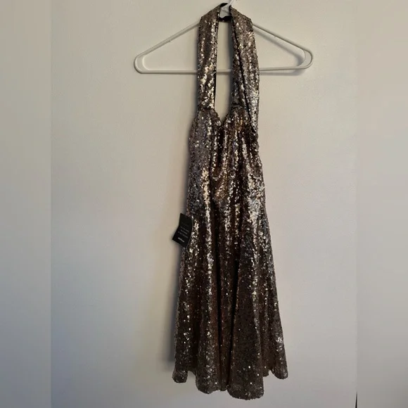 Charlotte Russe Dresses | Charlotte Russe Gold Sequin Dress | Color: Gold | Size: M | Sariyascloset's Closet